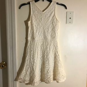 cream knit dress